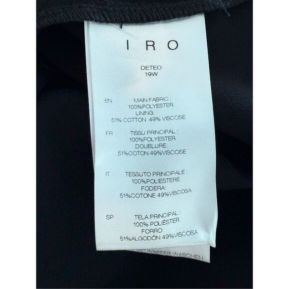 IRO Deteo 3D Ruffle Sheath Dress EU 42 / Black - Picture 9 of 9